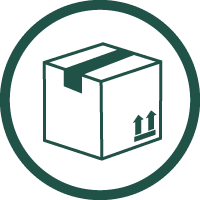 circle with package symbol