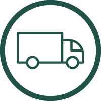 circle with truck symbol