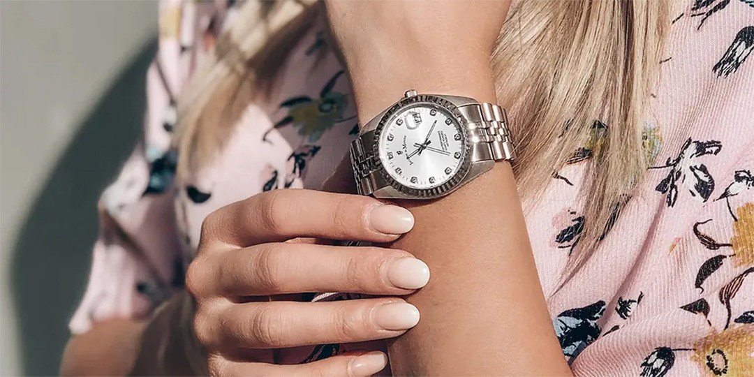 silver ladies watch