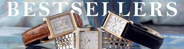 3 watches with the text bestsellers