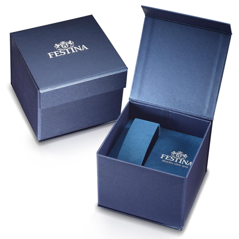 お試し価格！】 Festina Men's Box Set F20347-7 Black Leather Quartz Fashion Watch 