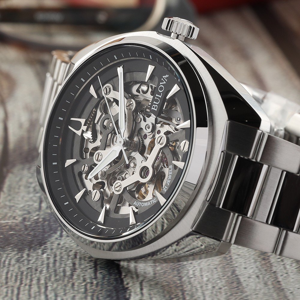 Bulova Surveyor skeleton watch