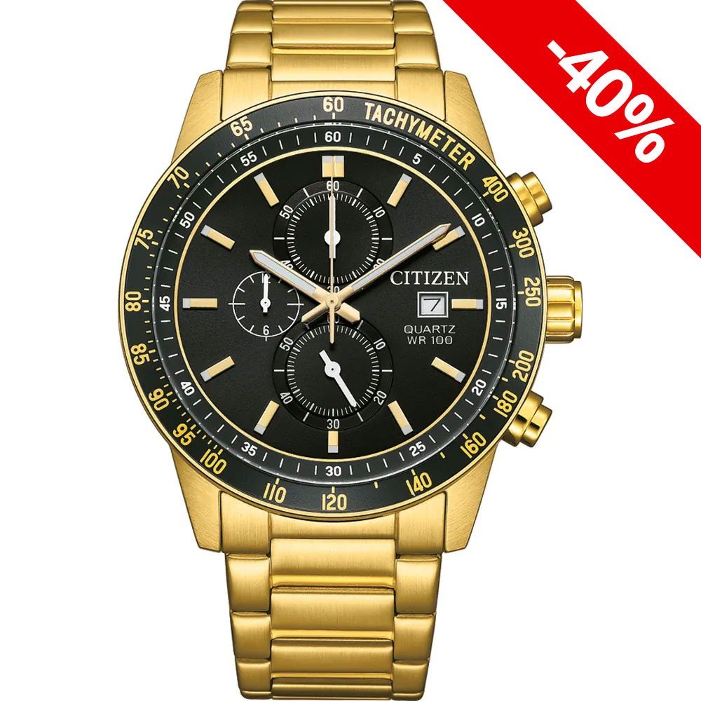 Tweekleurige Citizen chronograaf