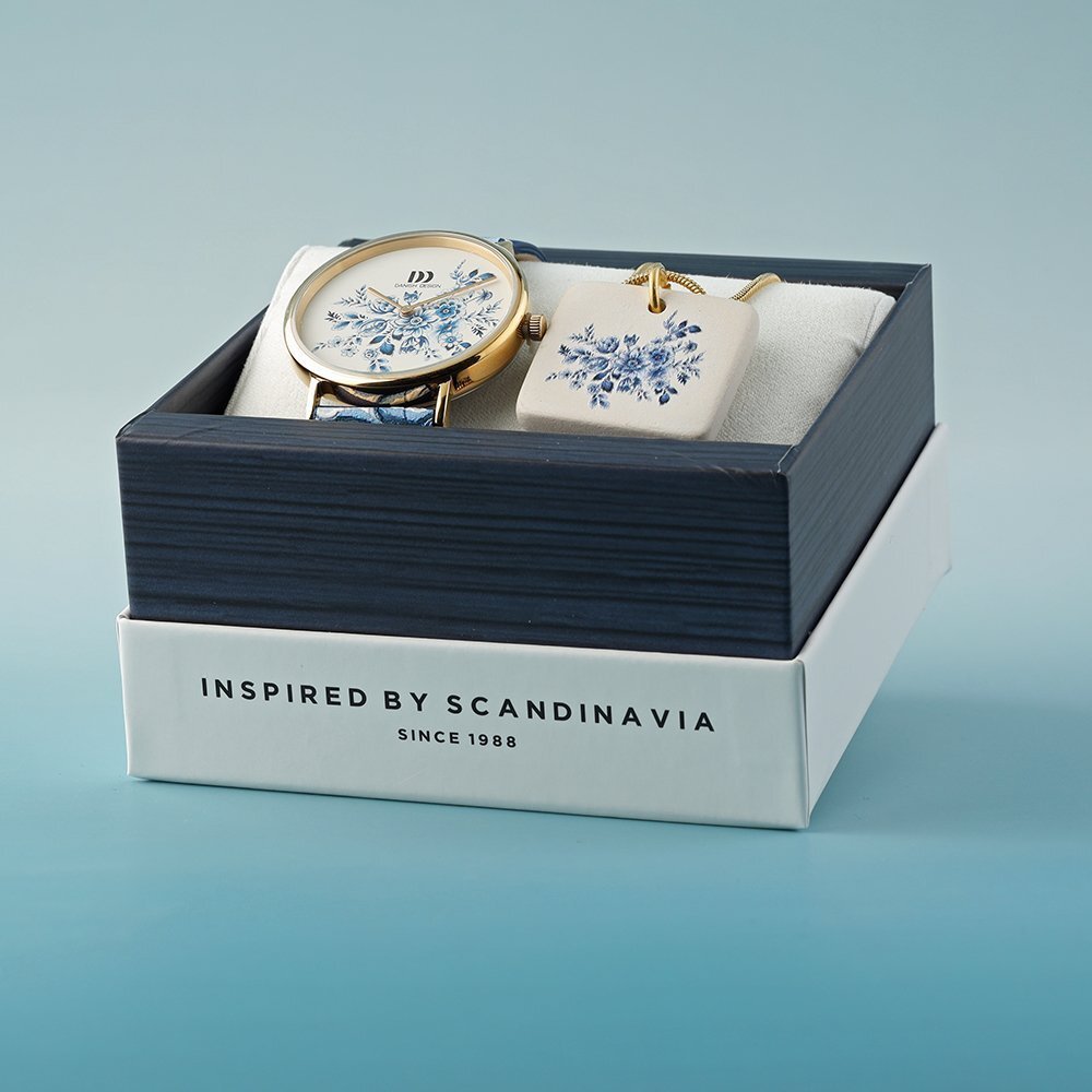 Danish design gift set of a watch and a necklace
