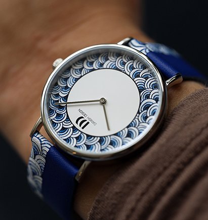 wrist with danish design watch