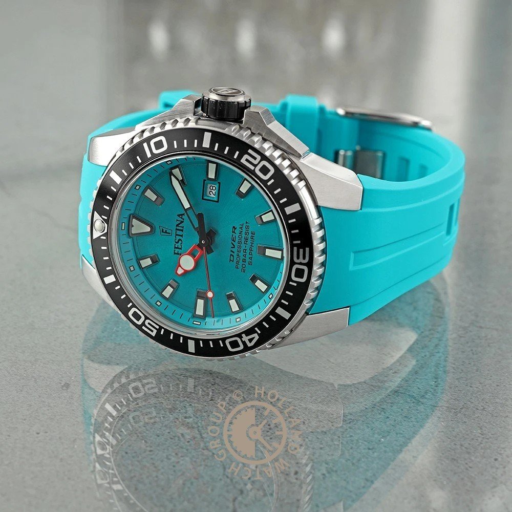 Bright blue festina watch