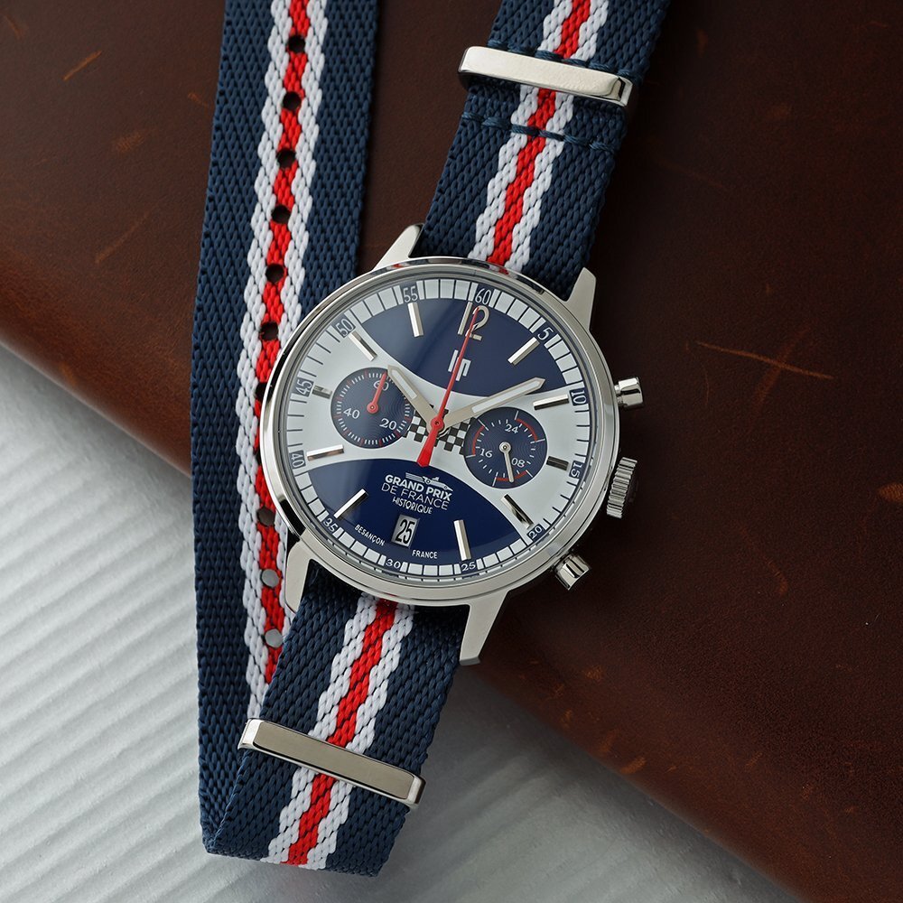 LIP Ralleye watch with NATO-strap