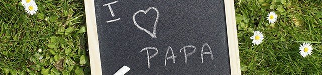 Lei met krijt Ik hou van pap tekst