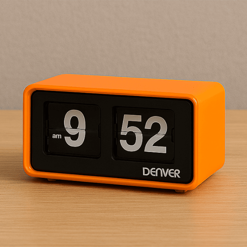 réveil numérique orange