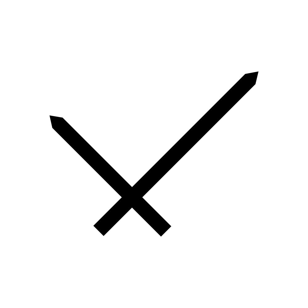 black and white drawing of pencil watch hands