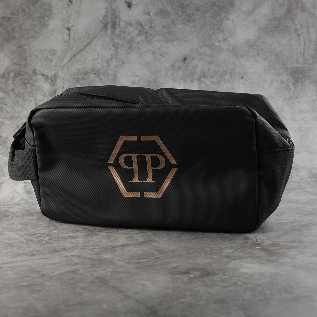 Sac de toilette Philipp Plein noir
