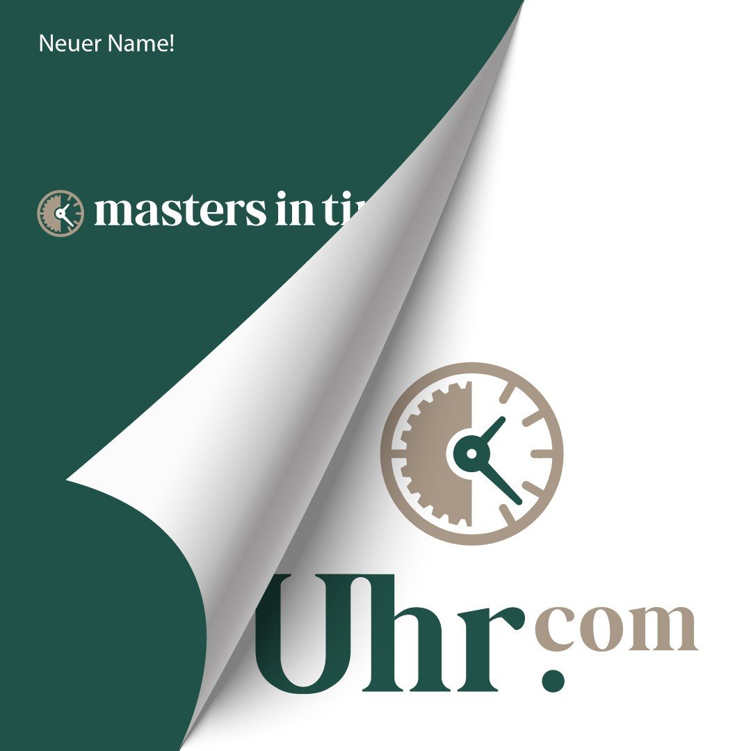 Banner Namensänderung Masters in der Zeit zu Uhr.com