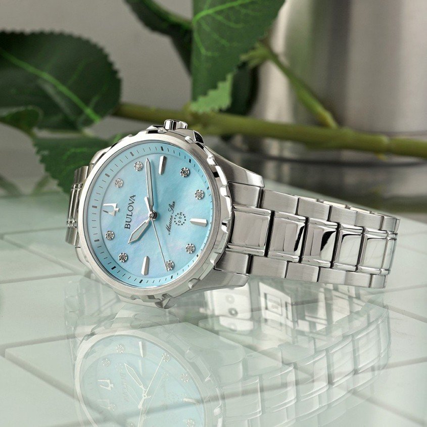 Stainless Steel Bulova Marine Star B-15887435