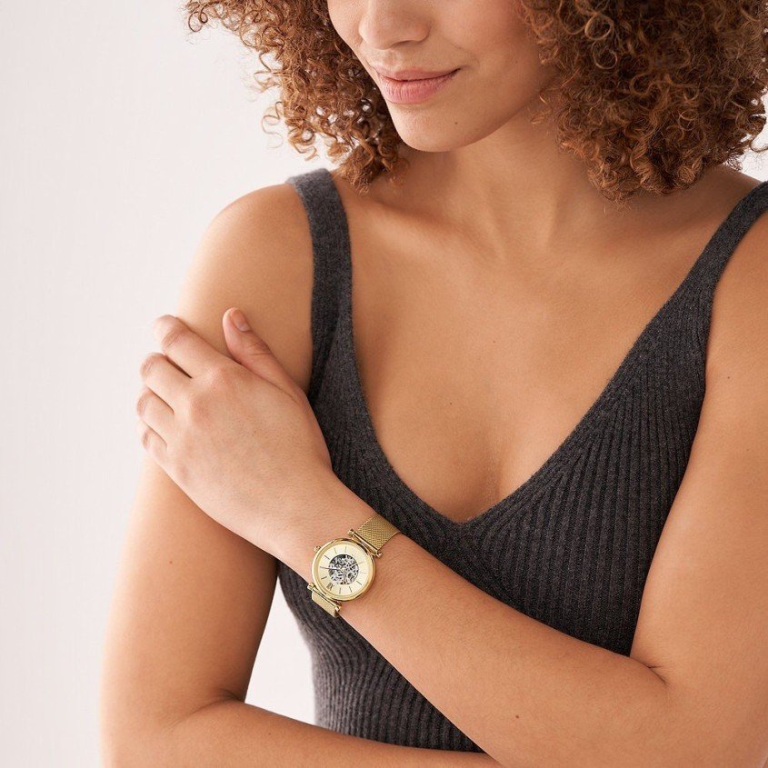 Fossil Carlie Skelettuhr