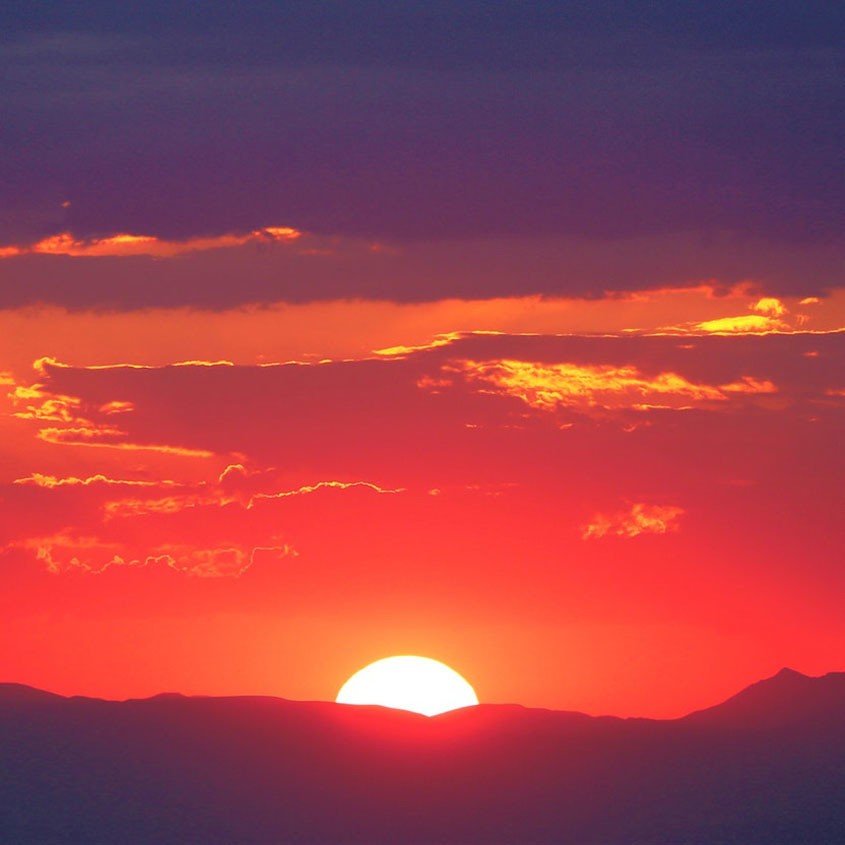 Bild der aufgehenden Sonne