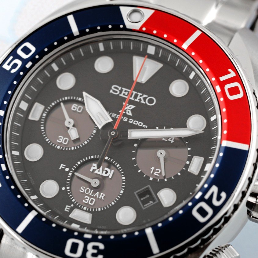 Seiko Prospex PADI SSC795J1 solar duikchronograaf