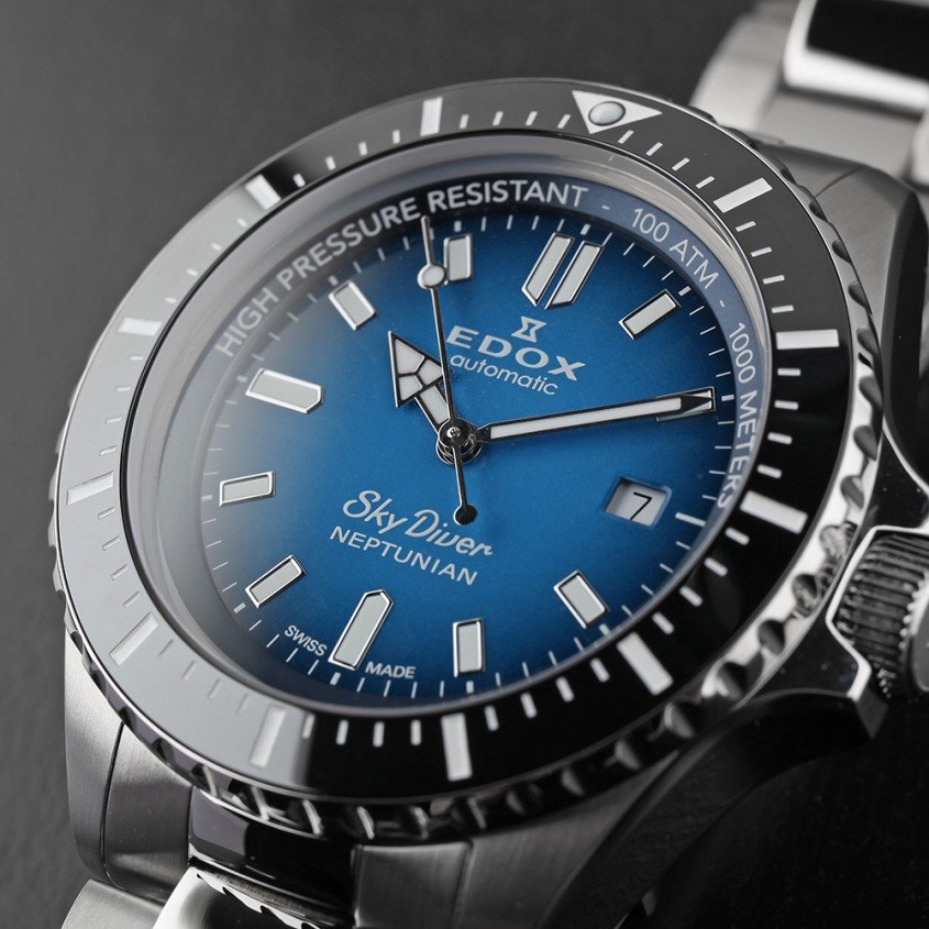 80120-3NM-BUIDN - Edox - Skydiver Neptunian