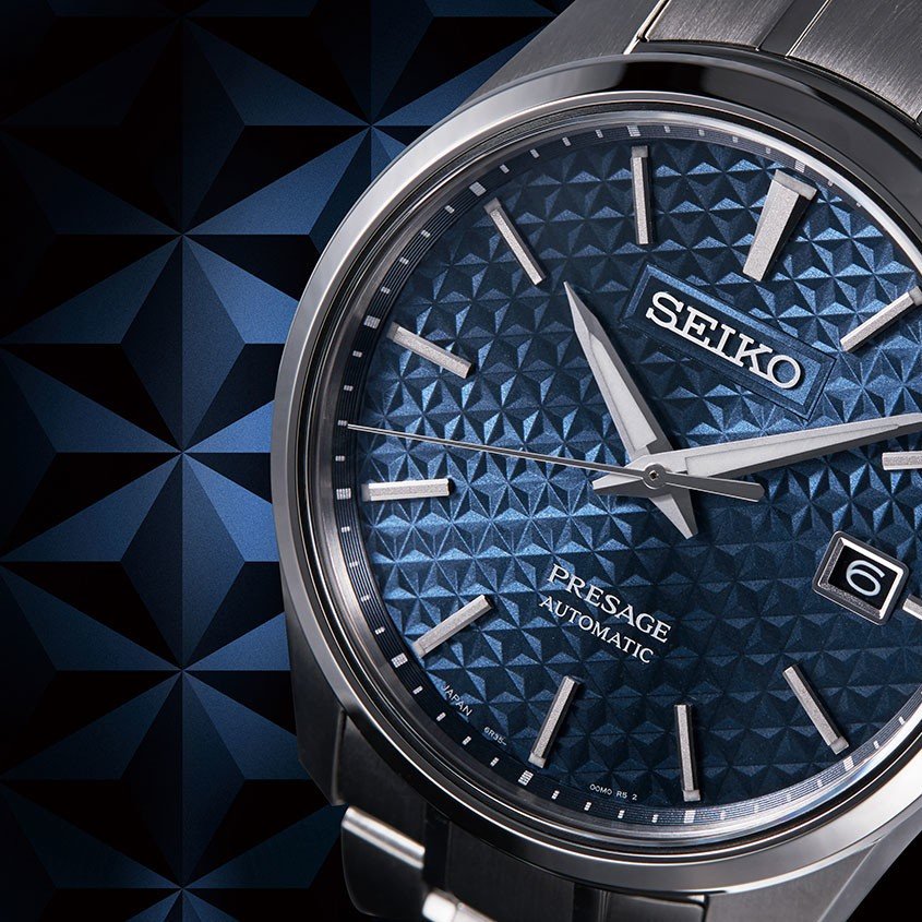 Dial Seiko Sharp Edged watch