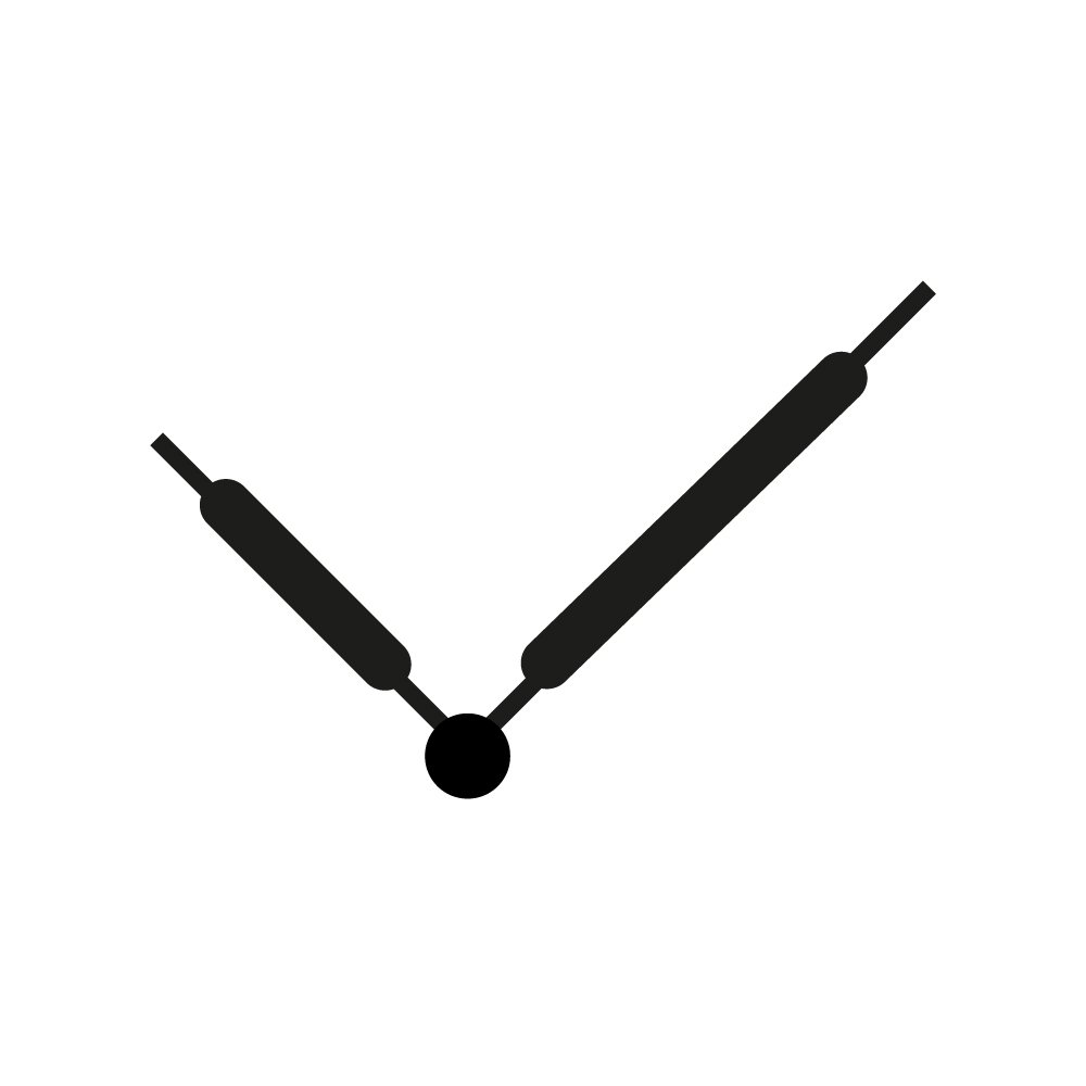 Black and white drawing of syringe hands